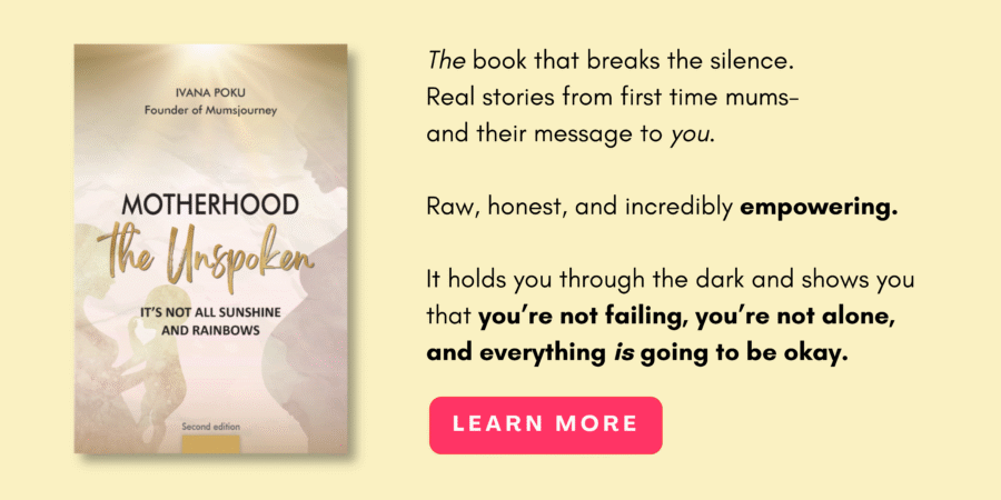 new mum support, motherhood the unspoken, ivana poku