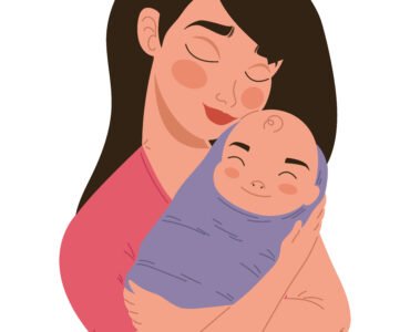 mother and a baby, newborn baby