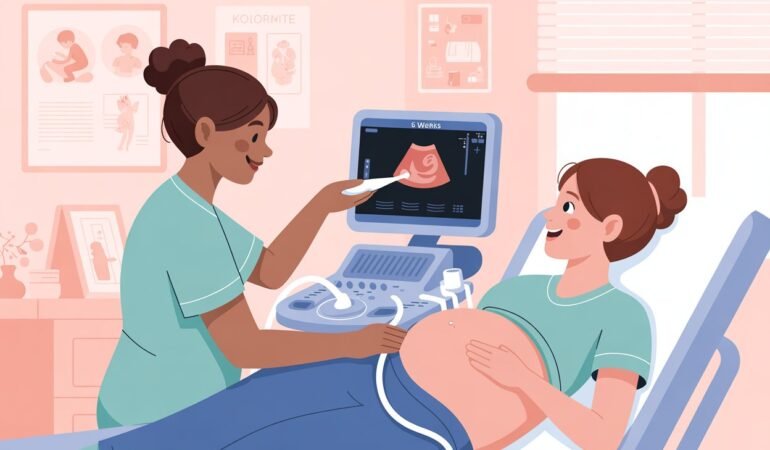 first 6 week pregnancy scan, 6 week scan