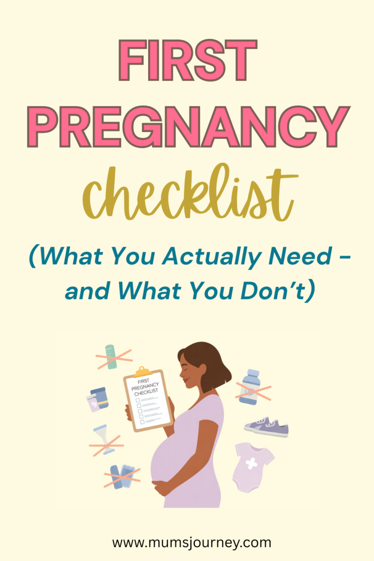 First Pregnancy Checklist: What You ACTUALLY Need