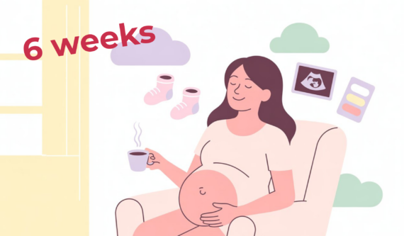 6 weeks pregnant, pregnancy tips, pregnancy announcement, first trimester tips