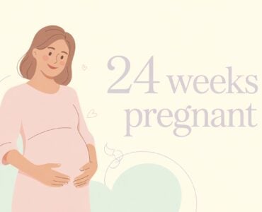 24 weeks pregnant belly, baby development, symptoms, and emotional changes