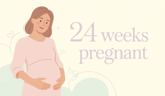 24 weeks pregnant belly, baby development, symptoms, and emotional changes