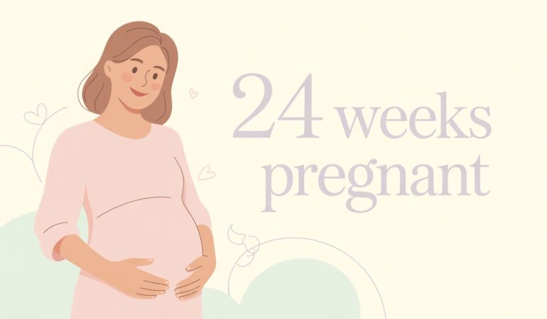 24 weeks pregnant belly, baby development, symptoms, and emotional changes