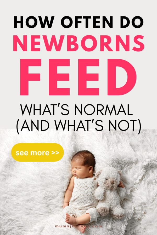 how often newborns feed, new mum tips