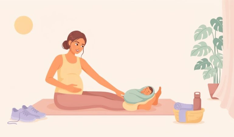 postpartum and exercise, new mum tips