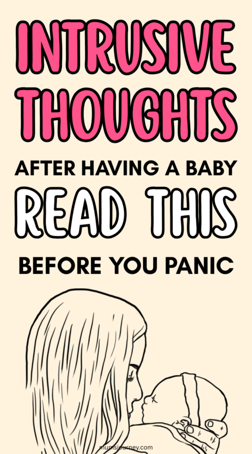 intrusive thoughts after having a baby, new mum tips